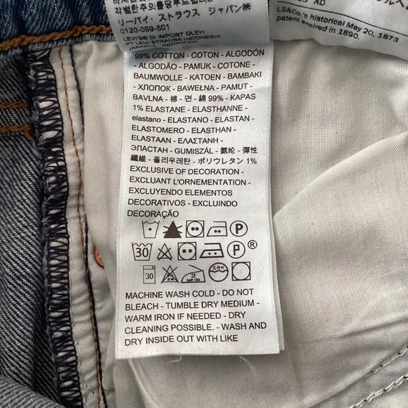 Levi’s Wedge Straight Jeans 24 Custom paint splatter Armadillo Dinosaur Patches - Picture 12 of 16